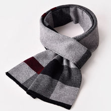 Load image into Gallery viewer, Winter Striped Wool Scarf For Men Warm Soft 100% Wool Scarfs Man Sheep Wool Scarves
